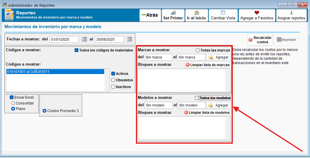 Filtros de categoría INV4