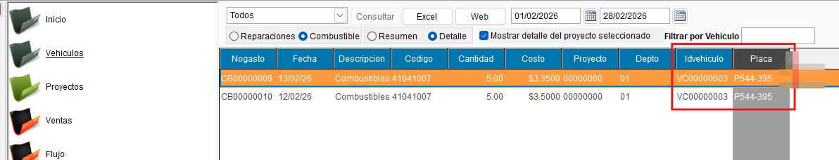 Filtro por tipo de OG — RV
